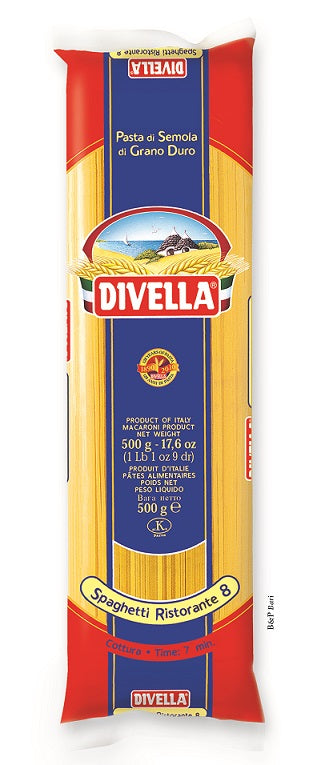 DIVELLA Italian Pasta    SPAGHETTI (#8) 500g