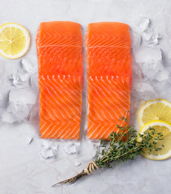 Atlantic Salmon Portions, Skin On 180g each  price per kilo