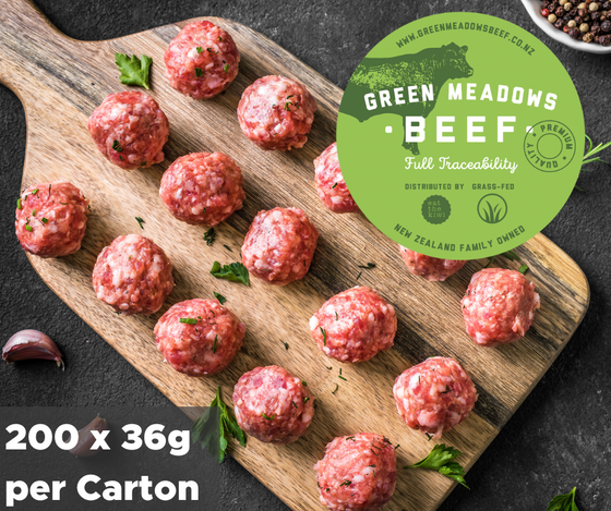 Green Meadows Prime Beef meat balls 33g x 120 balls per carton 4kg