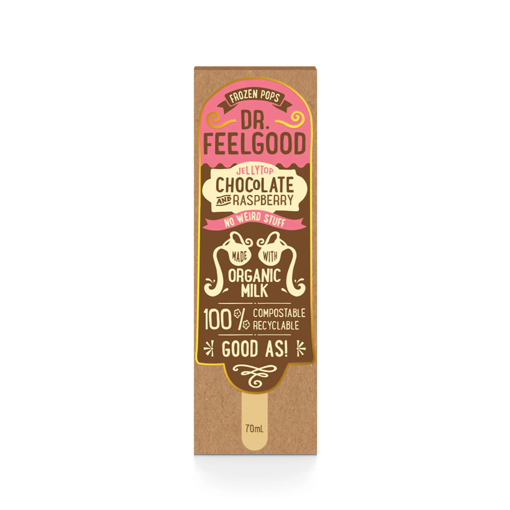 Feelgood Pops Raspberry & Chocolate 25 pack x 75ml