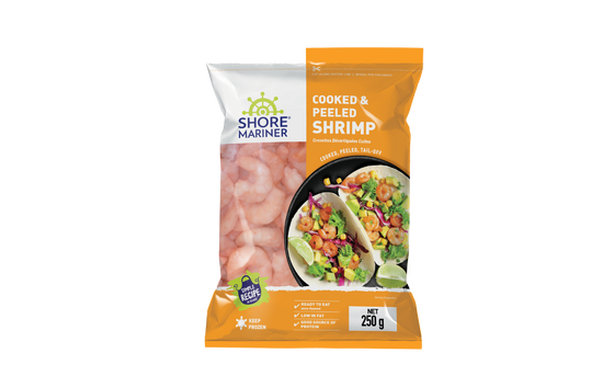 Shrimp Cooked and Peeled 250gm x 20 (13.50) wst per bag ) Wholesale carton only