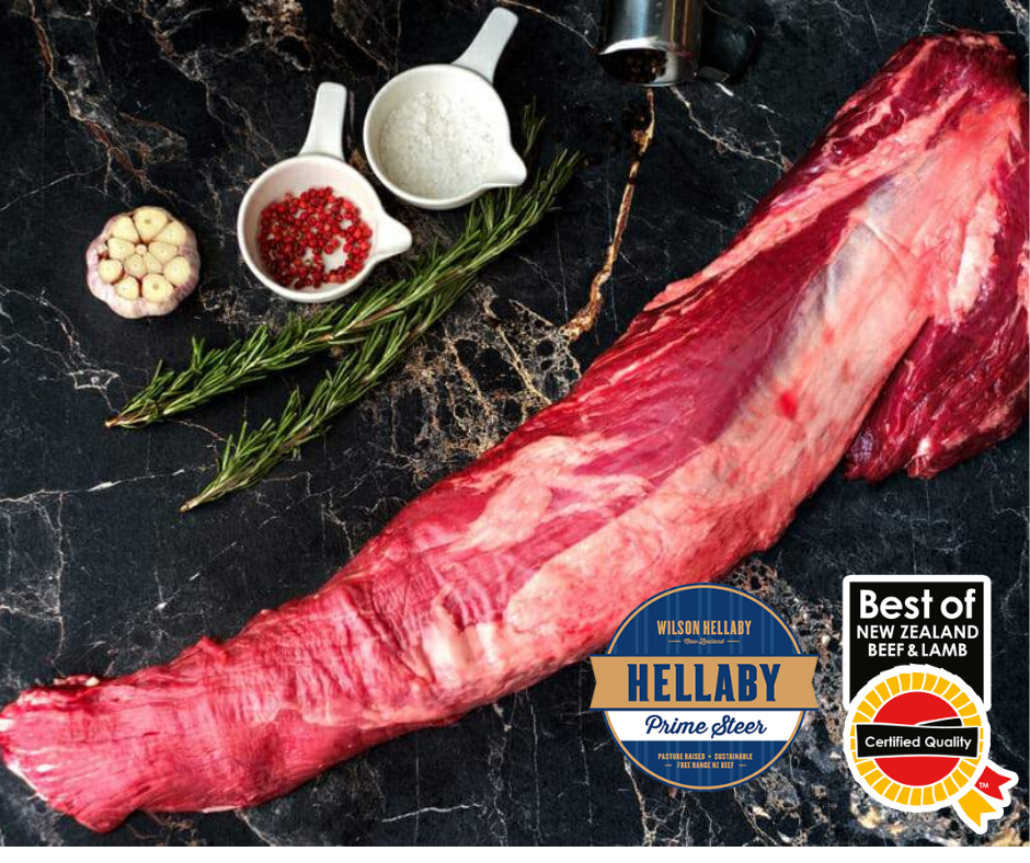 NZ Hellaby Prime Steer Beef Eye Fillet/ tenderloin Whole Primal (2kg per piece ) Price per kg