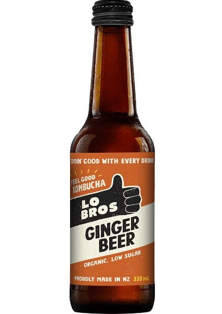 Lo Bros organic kombucha Ginger Beer 330ml