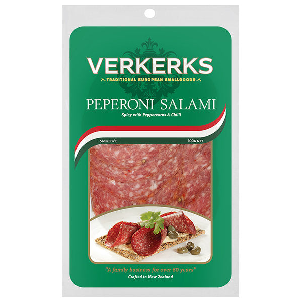 Verkerks Pepperoni Salami Slice 100g