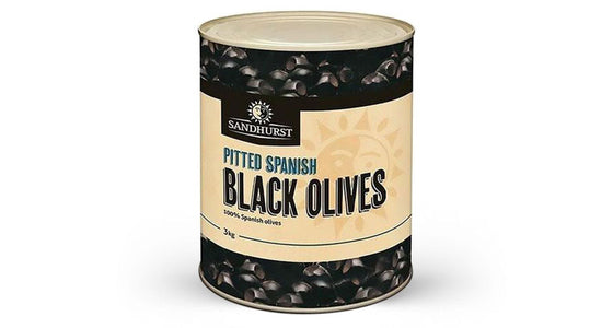 Sandhurst Spanish Black Olives (Pitted) A10